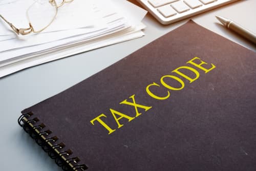 Tax,Code,And,Financial,Documents,In,The,Office.